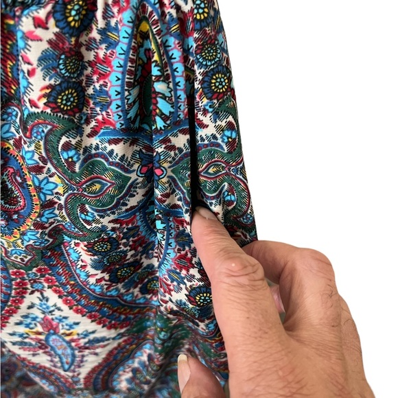 🔥🔥CHA CHA VENTE LADYS PAJAMA PANT PAISLEY PRINT 100% POLY WIDE LEG. - Picture 11 of 15